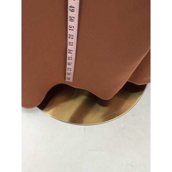 AW BRIDAL 4 S Raw Sienna Copper Etta Satin Bridesmaid Party Maxi Dress NEW B112 - Picture 6 of 10